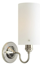  WS179OPPNRT6B - Wall Sconce Retro Cylinder Opal Polished Nickel E26 Retro Bulb 60W